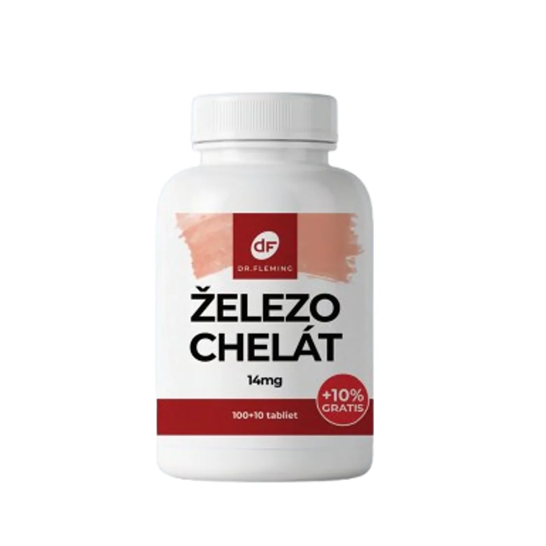 DR. FLEMING Železo Chelát 14mg +10% gratis 110ks