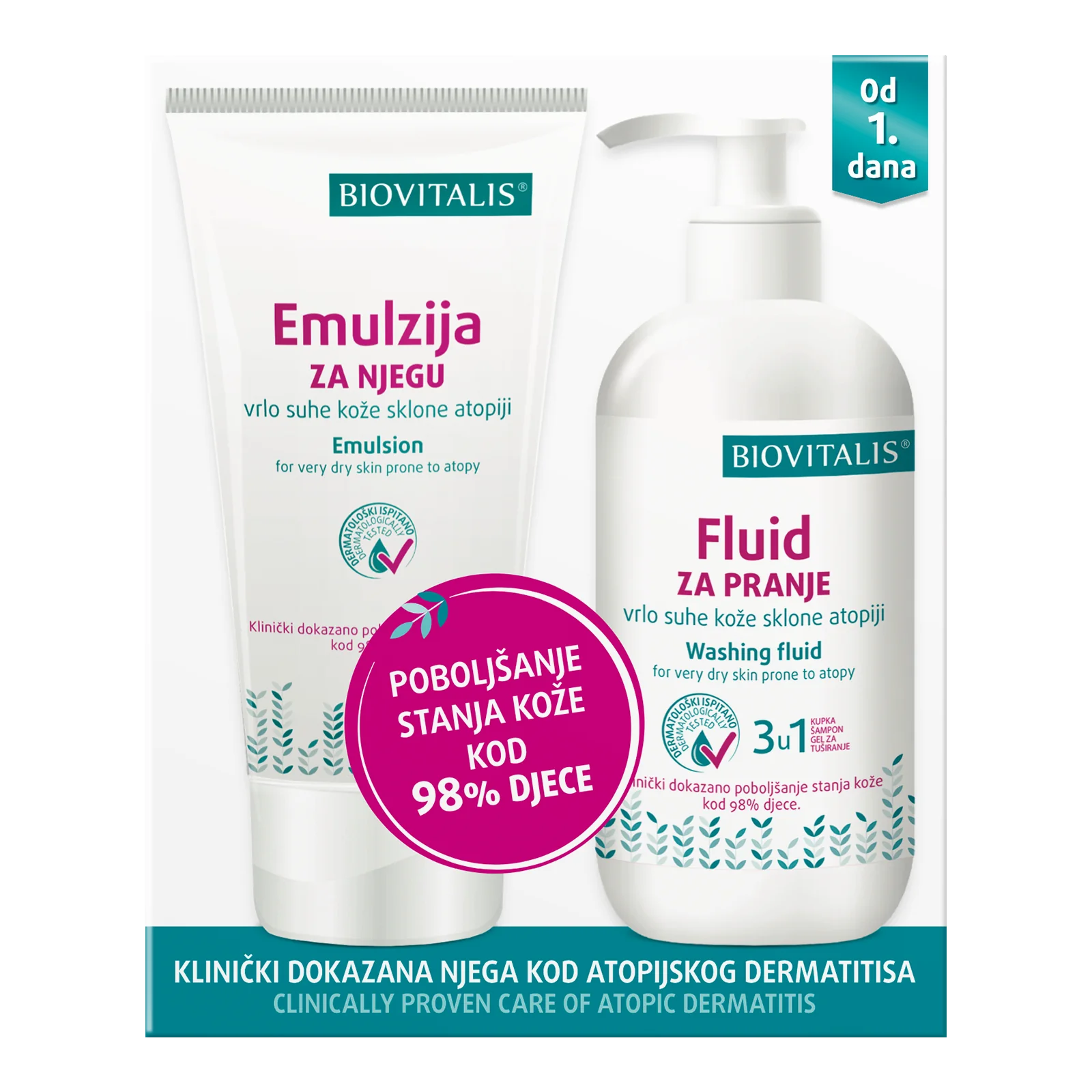 BIOVITALIS® SET 2v1 EMULZIA a FLUID 1×1 ks, kozmetický set