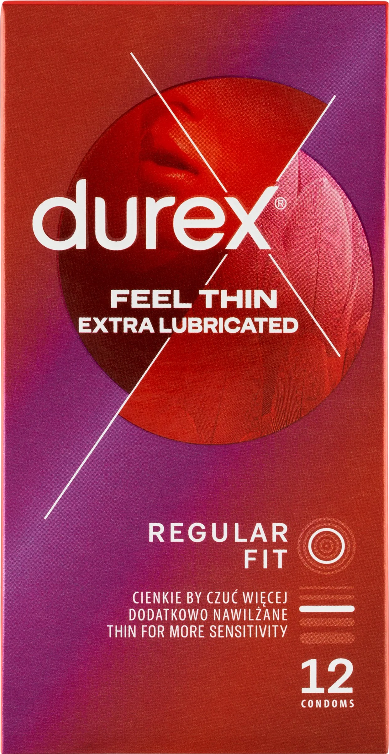 DUREX Feel Thin Extra Lubricated 1×12 ks, kondómy