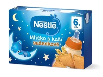 Nestlé Mliečko s kašou SUŠIENKOVÉ (od ukonč. 6. mesiaca, 2x200 ml (400 ml))