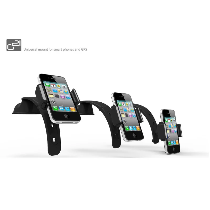 G21 Držiak Smart phones holder univerzálny, pe mobilné telefóny do 6", čierny 