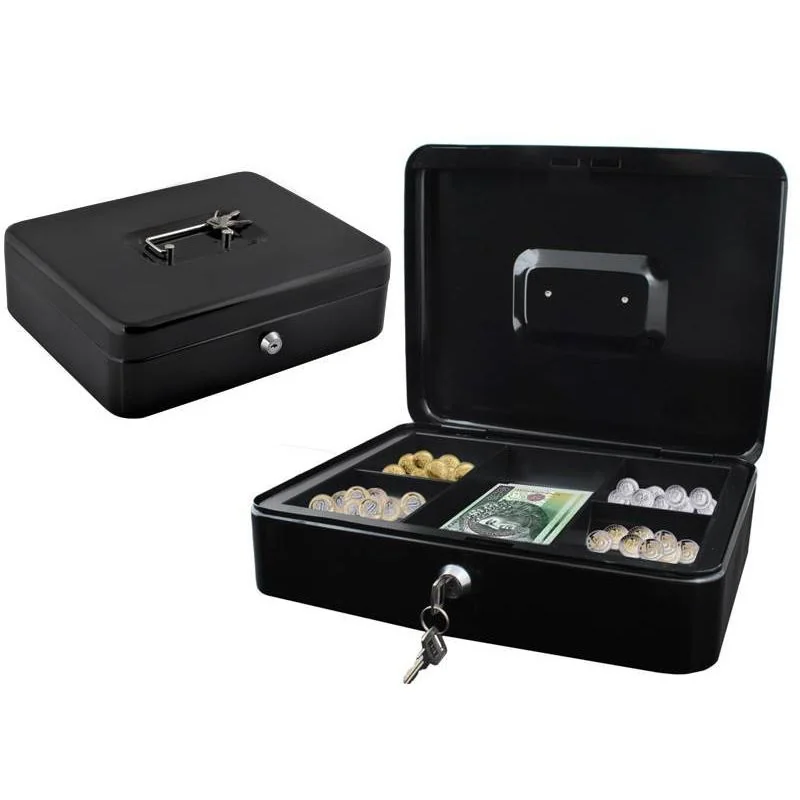 MG Money Box trezor na kľúč 30x24 cm, čierny 