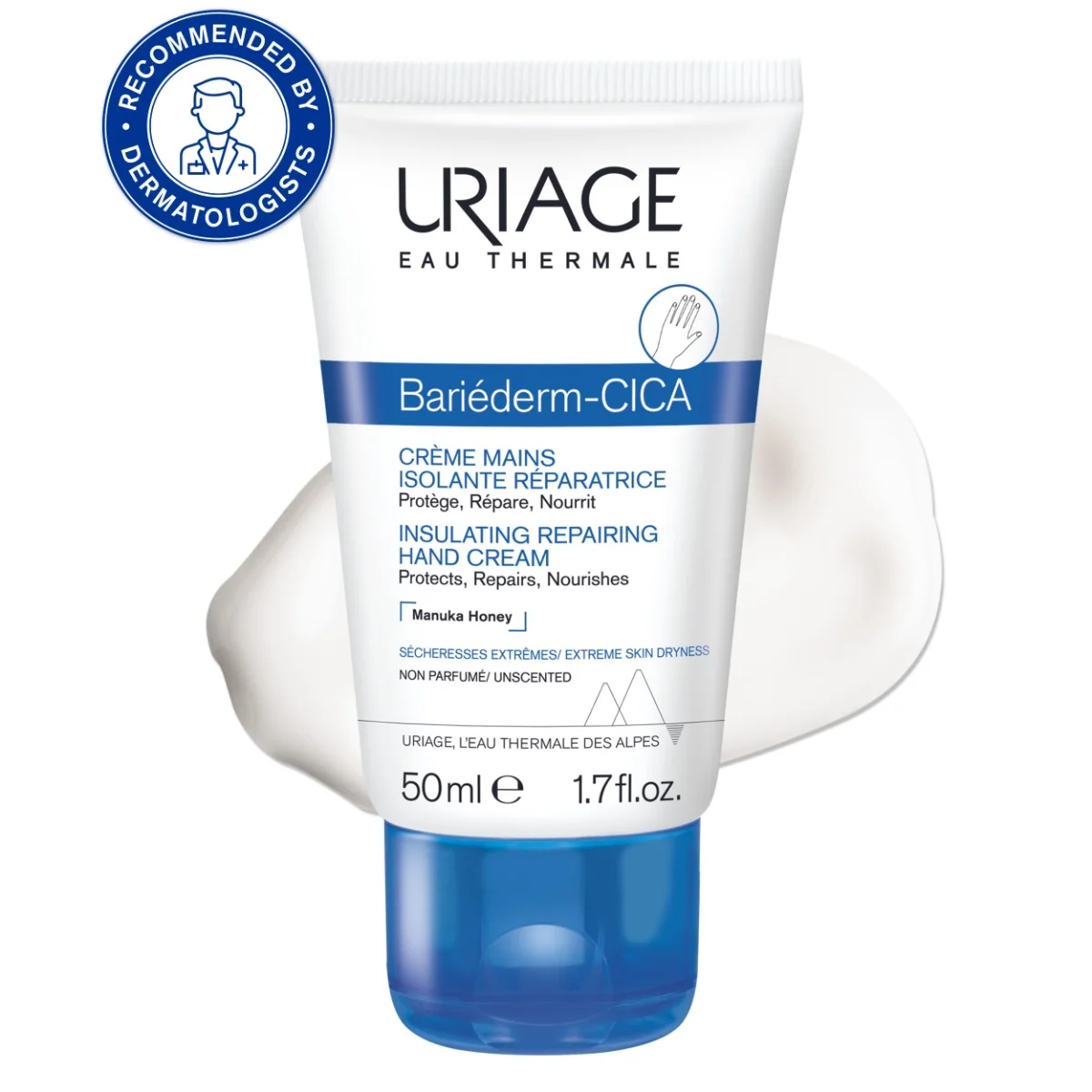 URIAGE BARIÉDERM Insulating Repairing Hand Cream, 50ml 1×50 ml, regeneračný krém na ruky