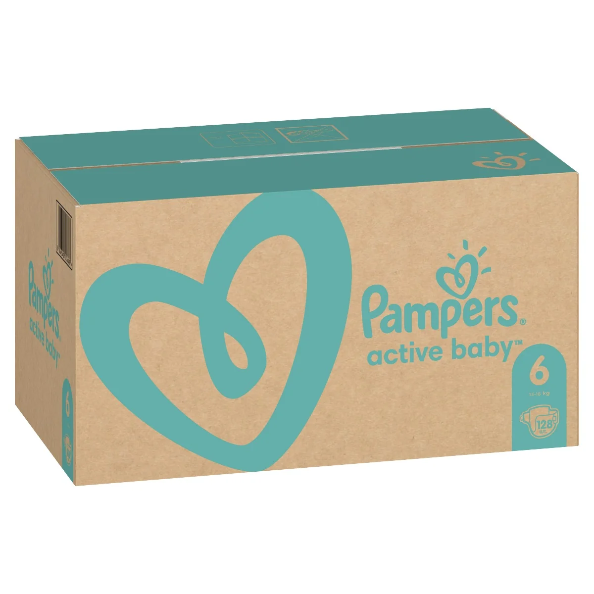 Pampers Active Baby MSB S6 128ks 1×128 ks, detské plienky