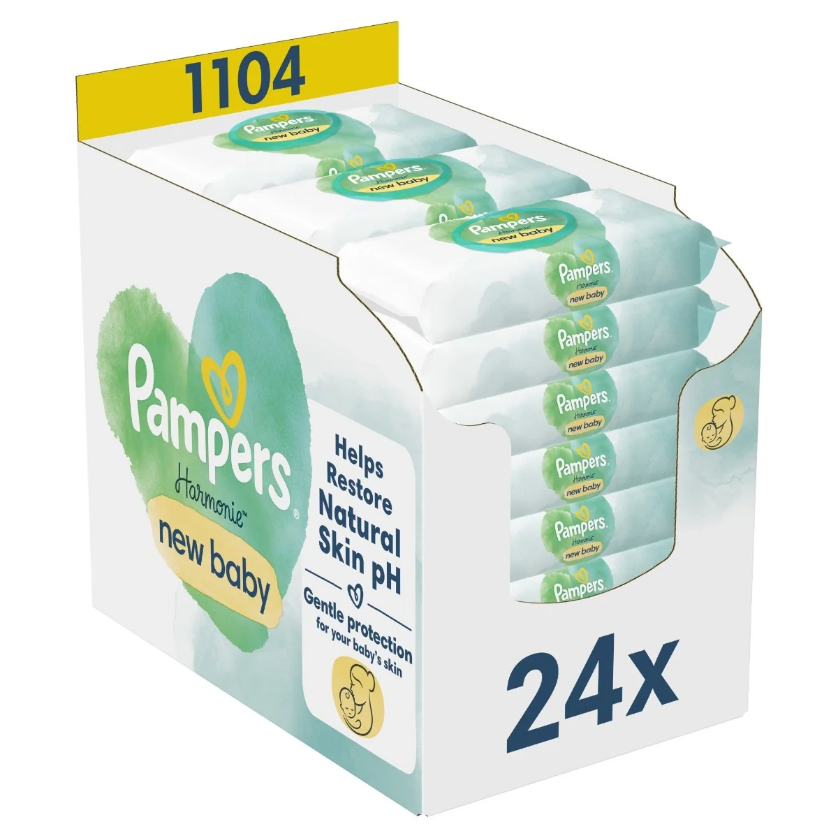 Pampers Wipes Box 1104ks (24x46) Harmonie New baby