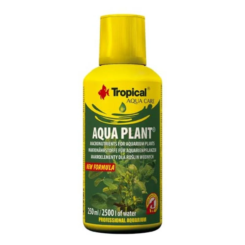 TROPICAL Aqua Plant 250ml na 2.500l tekuté hnojivo pre akvarijné rastliny