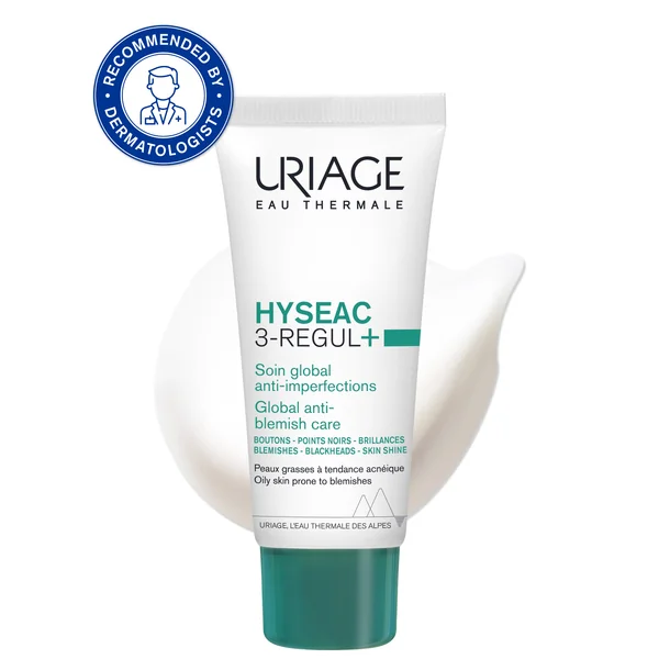 URIAGE HYSEAC 3-Regul+ 1×40 ml, denný krém pre pleť s nedokonalosťami