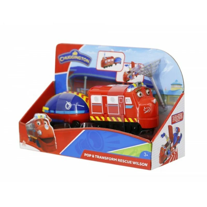 Chuggington Veselé vláčiky Pop&Transform -Wilson Rescuer 