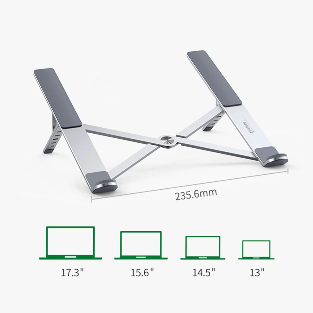 Ugreen LP451 stojan na notebook 8 - 17.3'' , strieborný 