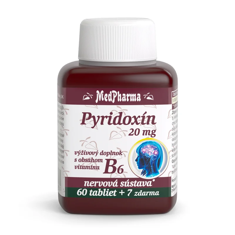 MedPharma PYRIDOXÍN 20 mg (vitamín B6)