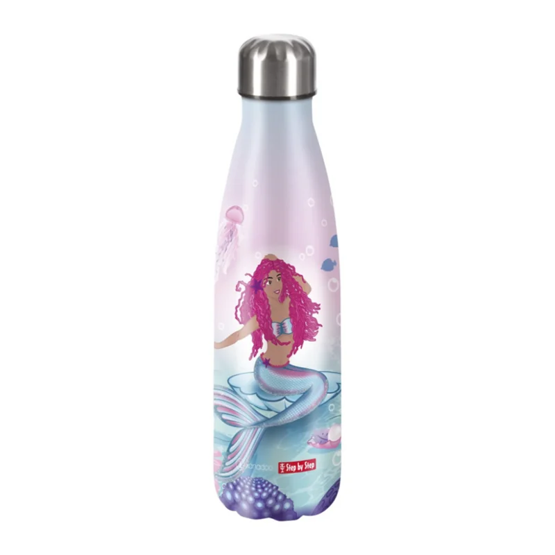 HAMA - Izolovaná fľaška na nápoj z nerezovej ocele 0,5 l, Mermaid Lola 