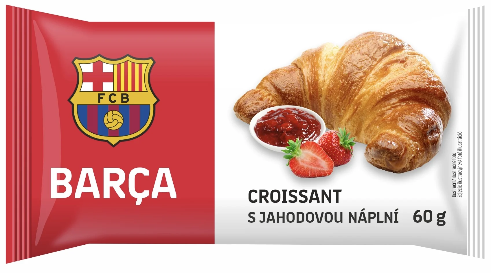 FC Barcelona Croissant jahoda