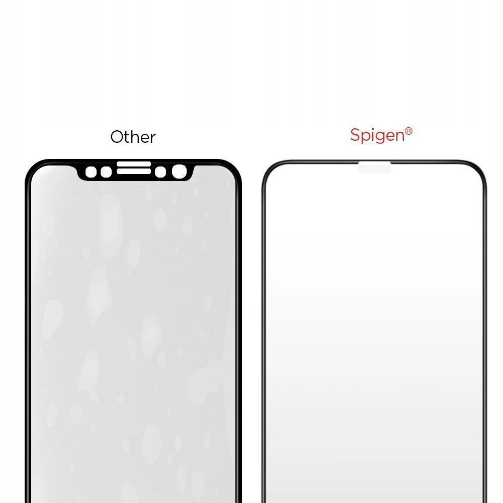 Spigen Full Cover ochranné sklo na iPhone 11 / XR, čierne 