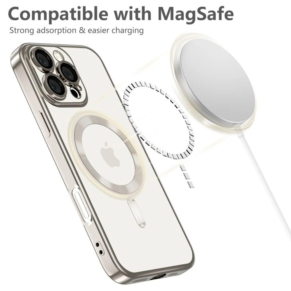 Tech-Protect Magflex MagSafe kryt na iPhone 16 Pro Max, strieborný 