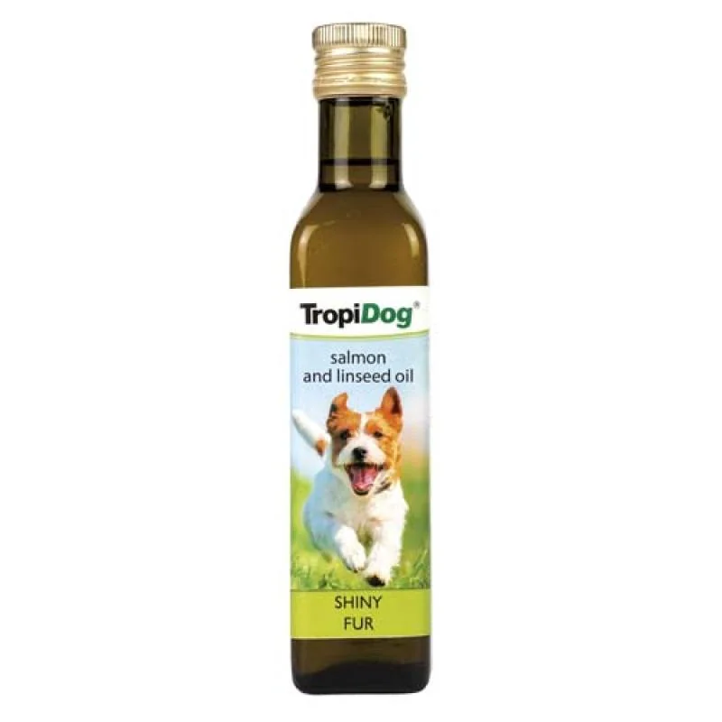 TropiDog Lososový a ľanový olej pre psov 750ml