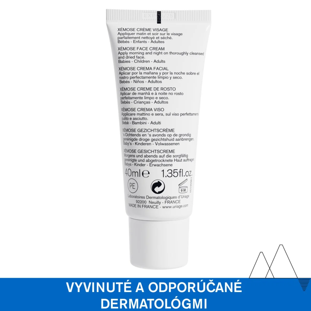 URIAGE XÉMOSE Face Cream, 40ml 1×40 ml, krém na tvár pre suchú a atopickú pokožku