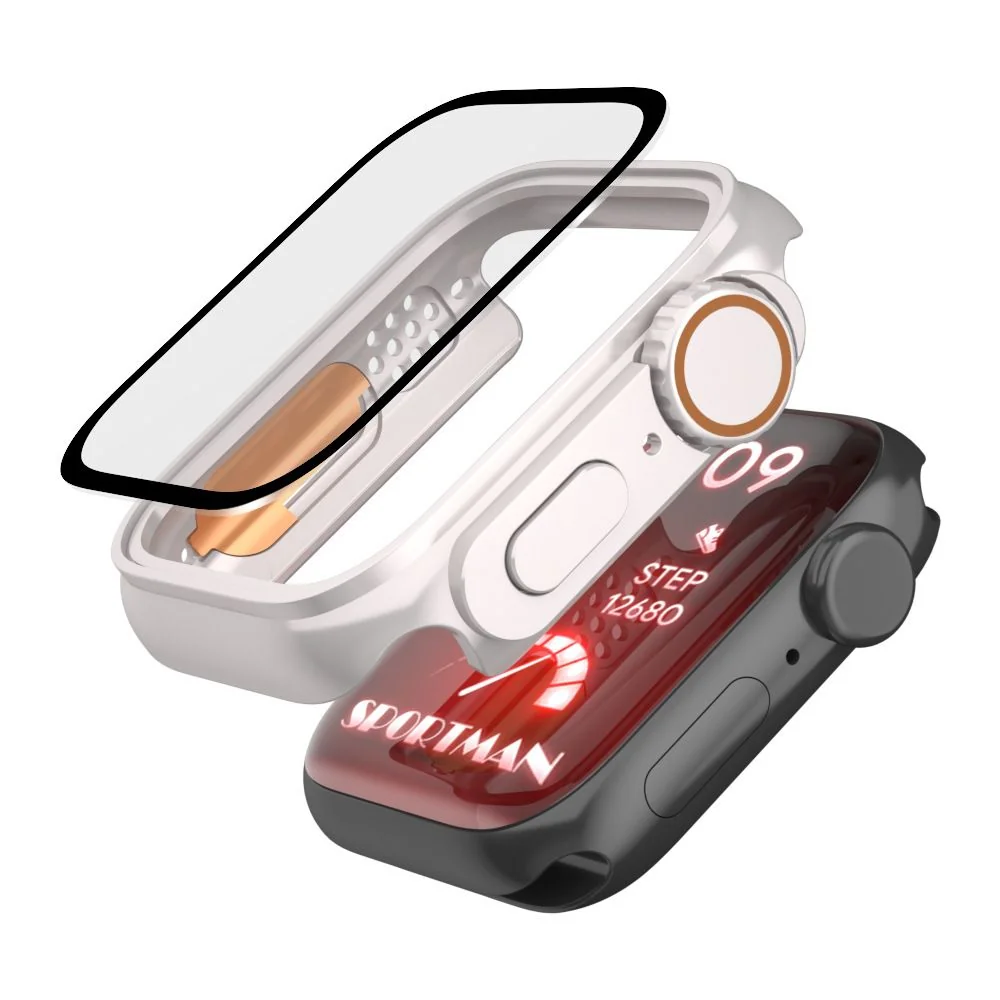 Tech-Protect Defense 360 puzdro s ochranným sklom na Apple Watch 4/5/6 /SE 44mm, titanium