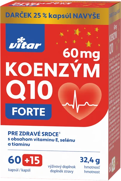 VITAR Koenzým Q10 (60mg)+E+Se+thiamin