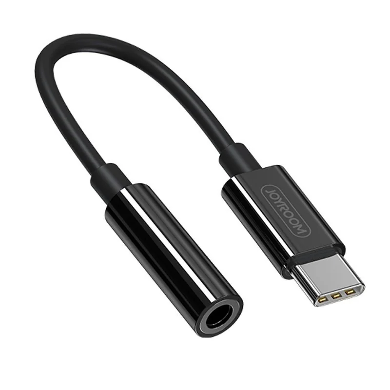 Joyroom Ben Series adaptér 3.5 mm jack / USB-C, čierny