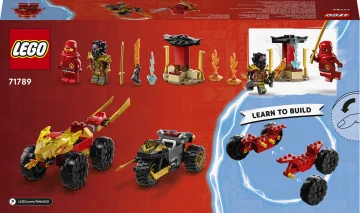 LEGO® NINJAGO® 71789 Kai a Ras v súboji auta s motorkou 1×1 ks, lego stavebnica