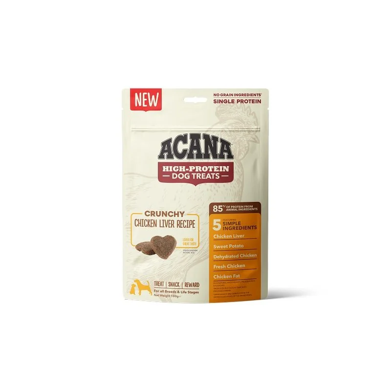 Acana High Protein pamlsky z kuracej pečene 