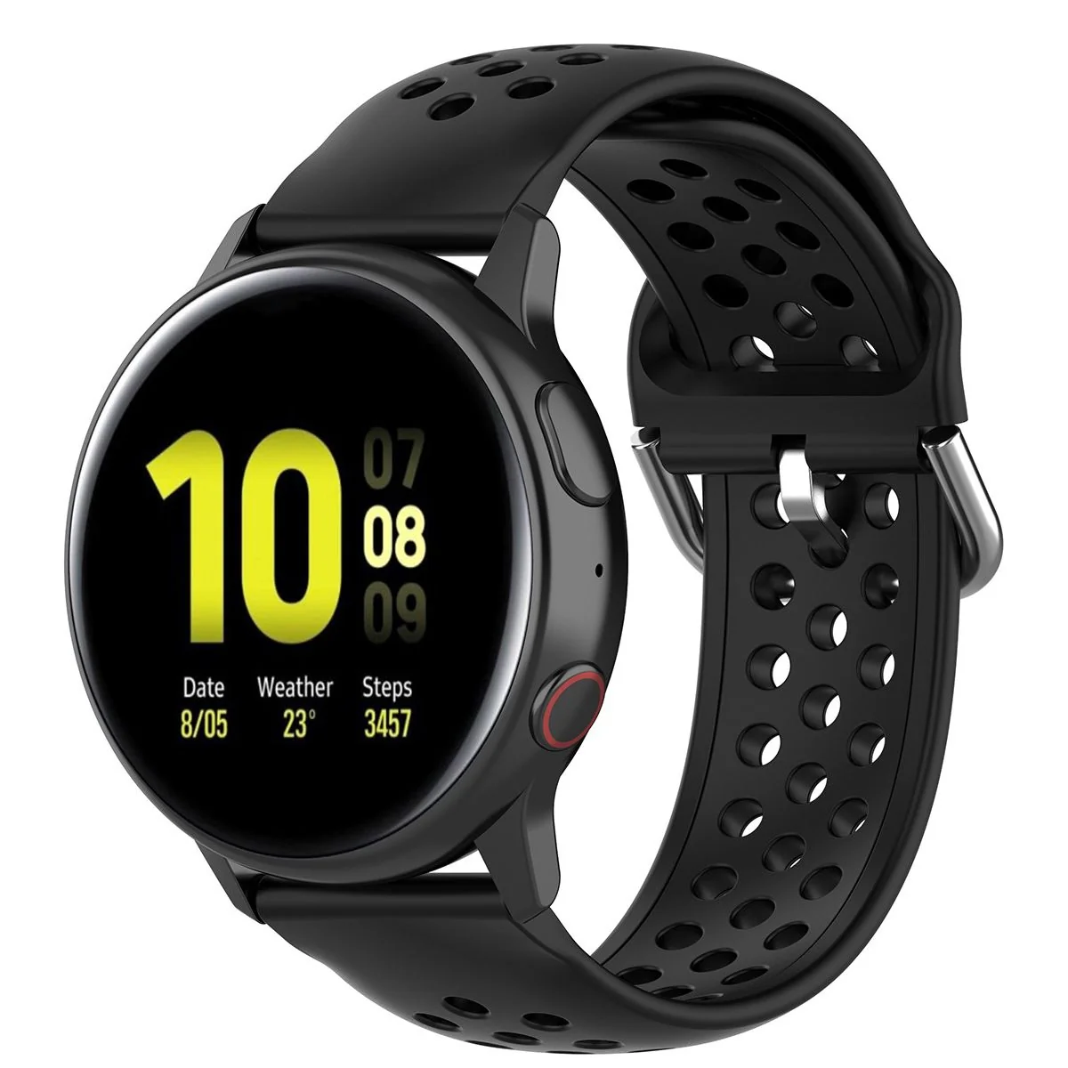 BStrap Silicone Dots remienok na Huawei Watch 3 / 3 Pro black