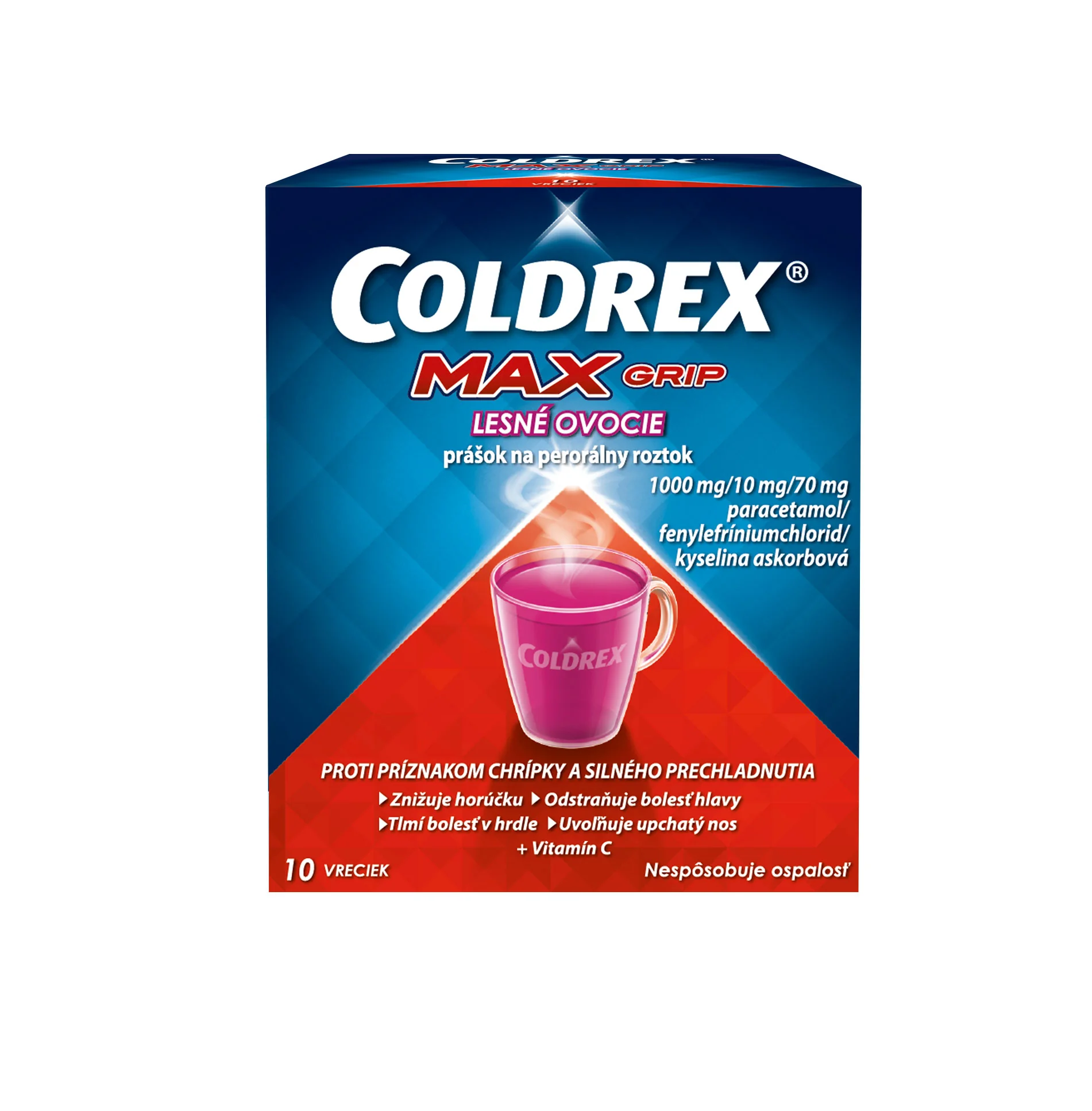 COLDREX MaxGrip Lesné ovocie 10ks