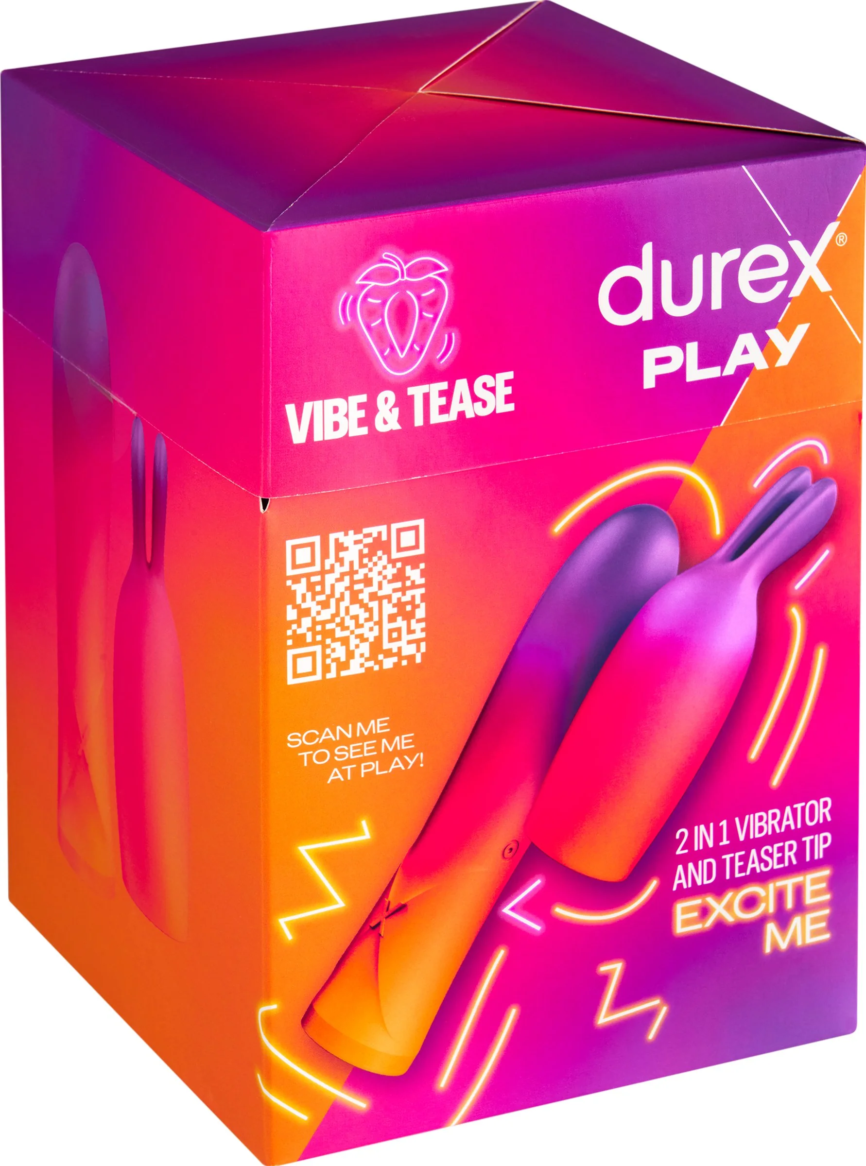 DUREX Play Vibrátor 2v1 so stimulačnou špičkou 1×1 ks, vibrátor