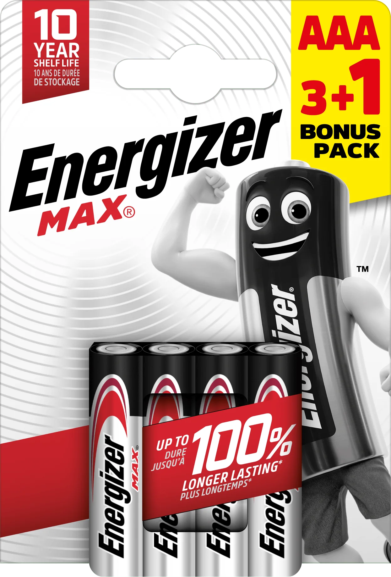 Energizer Max AAA alkalické batérie 4ks (3+1) E303341600