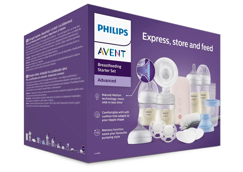 Philips AVENT Odsávačka materského mlieka elektrická sada SCD340/31 1×1 ks, odsávačka materského mlieka