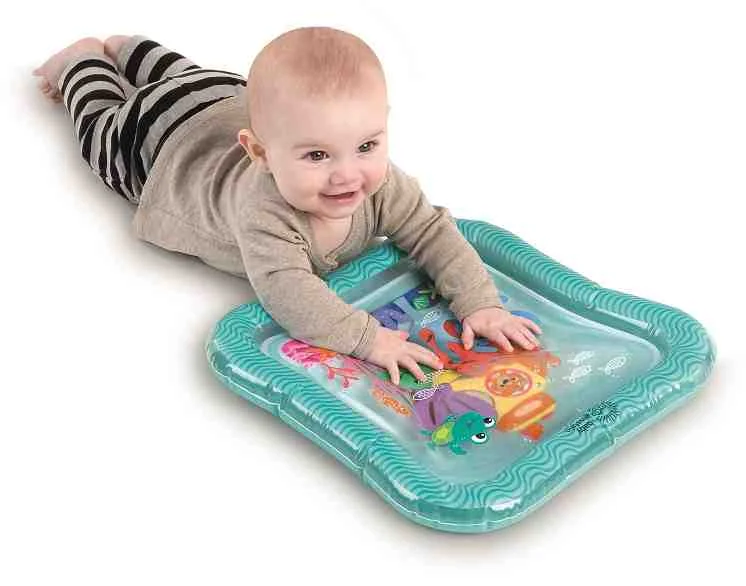 BABY EINSTEIN Podložka vodná 40x40 cm Sensory Splash™ 0m+ 1×1 ks, podložka pre deti