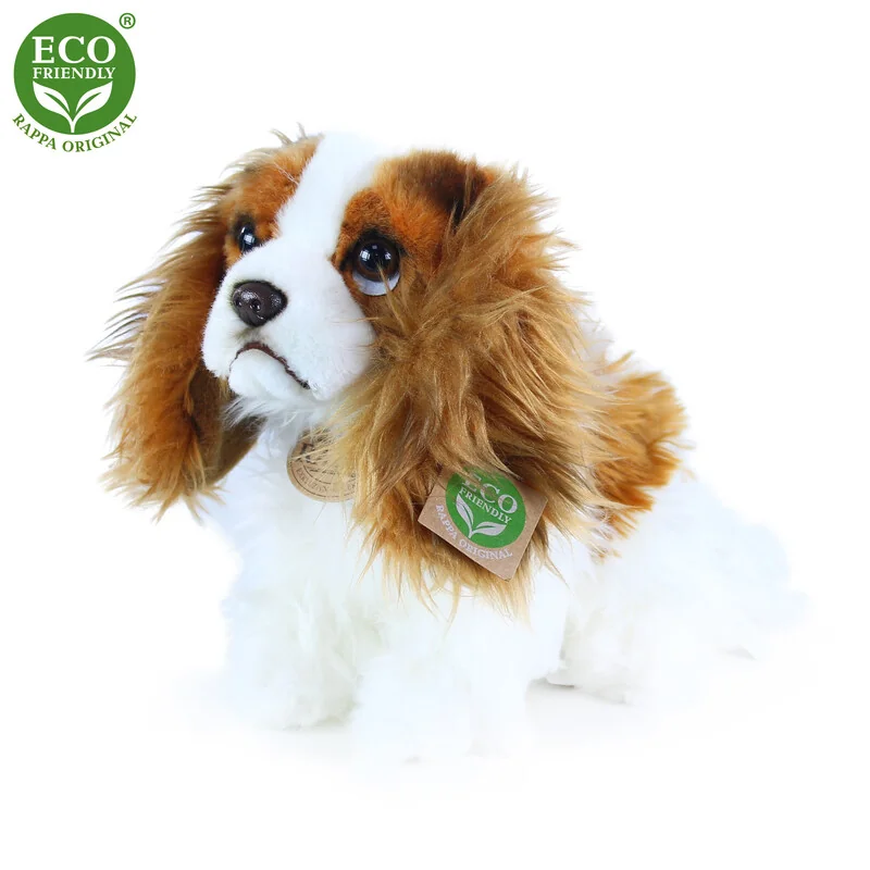 RAPPA - Plyšový pes king charles španiel 25 cm ECO-FRIENDLY