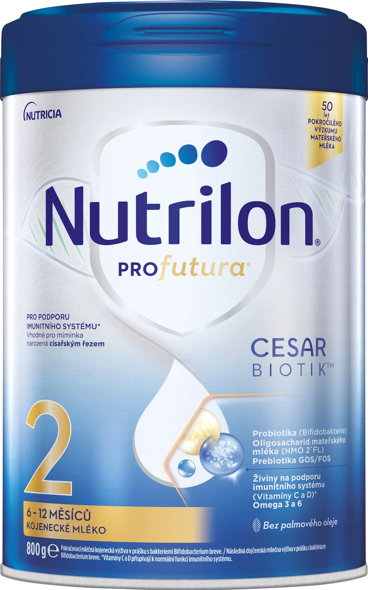 Nutrilon Profutura CESARBIOTIK™ 2 následné mlieko od uk. 6 mesiaca 800g