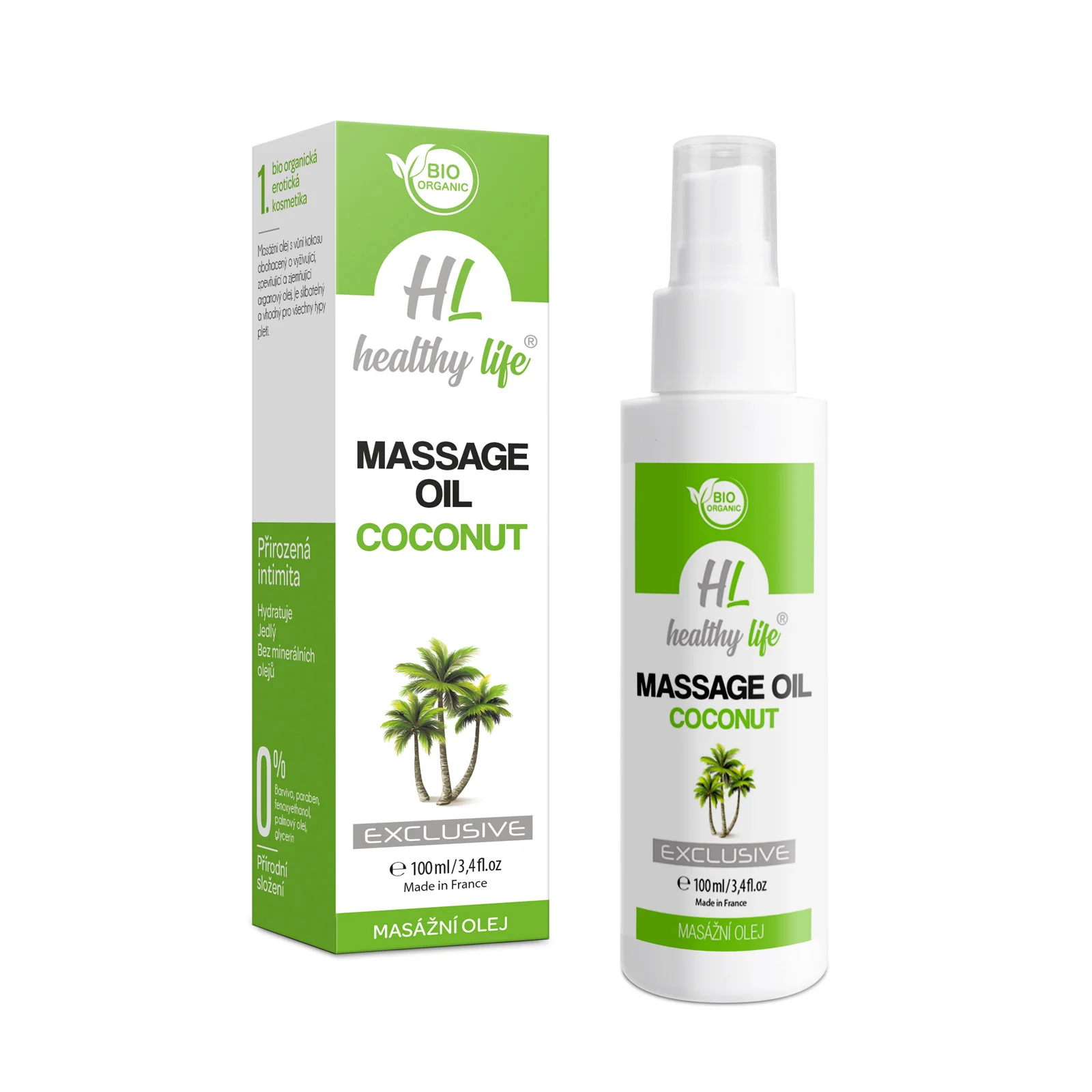 Masážny olej - Massage Oil Coconut 100 ml