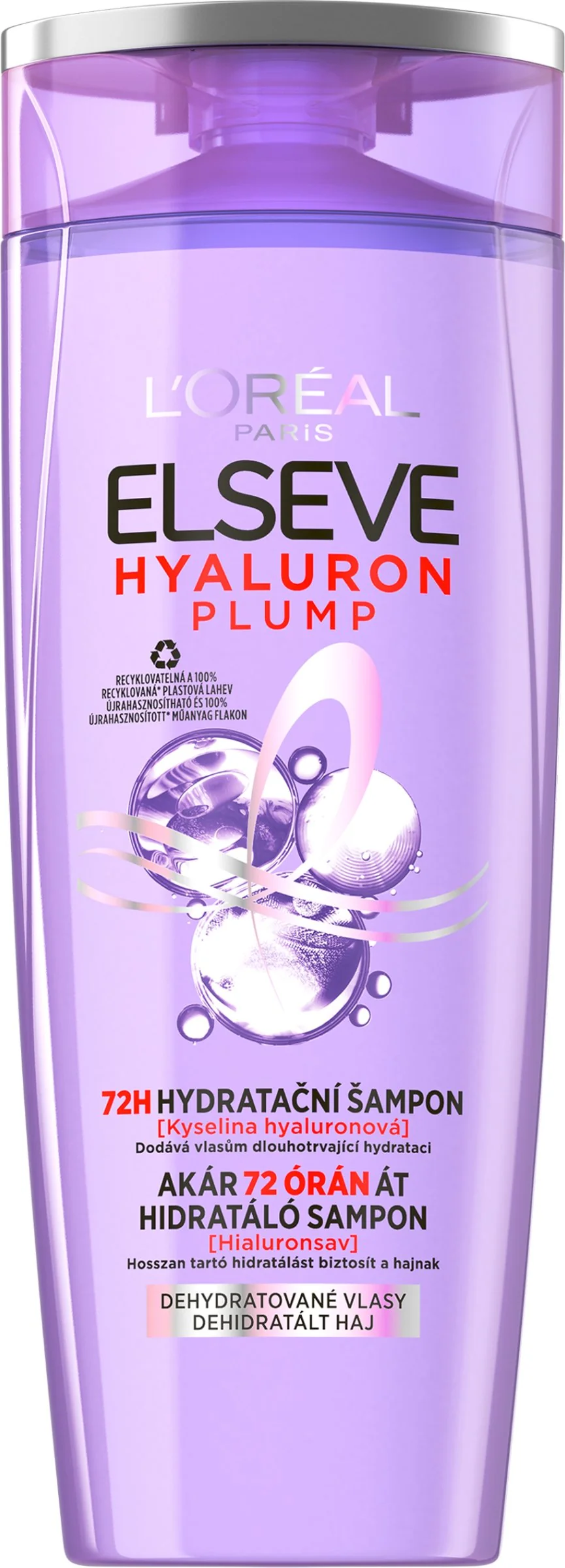 ELSEVE Hyaluron Plump 72H hydratačný šampón s kyselinou hyalurónovou