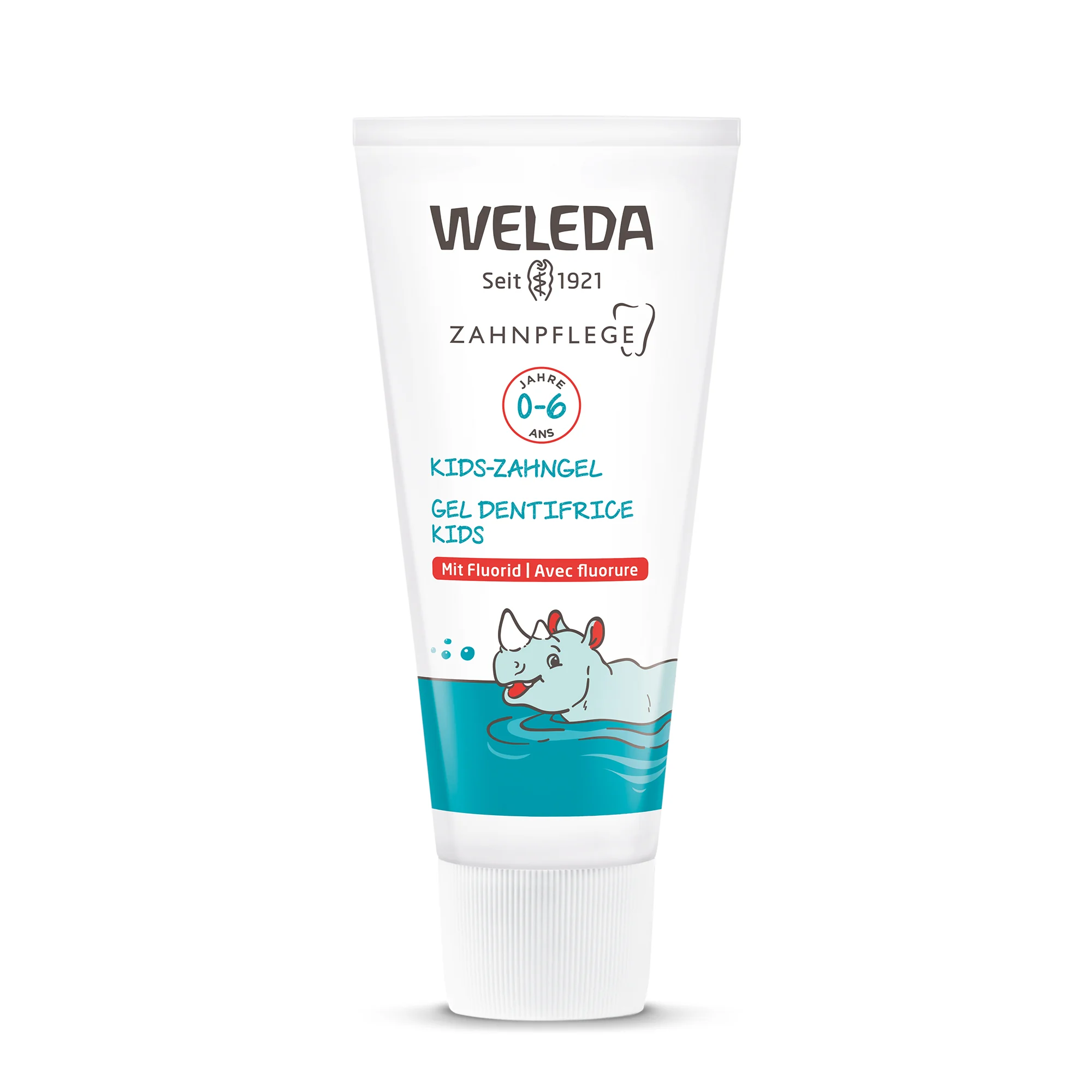 WELEDA Detský zubný gél s fluoridom 1×50 ml, zubný gél