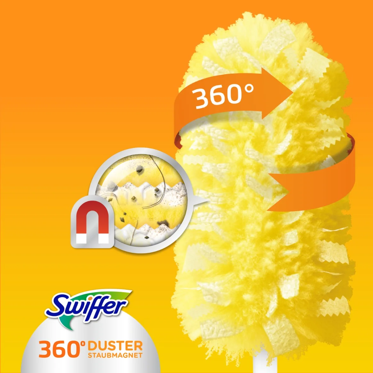 Swiffer Duster prachovka 360 XXL: 1 rukoväť + 1 ks náhrady 1×1 ks, prachovka s náhradou