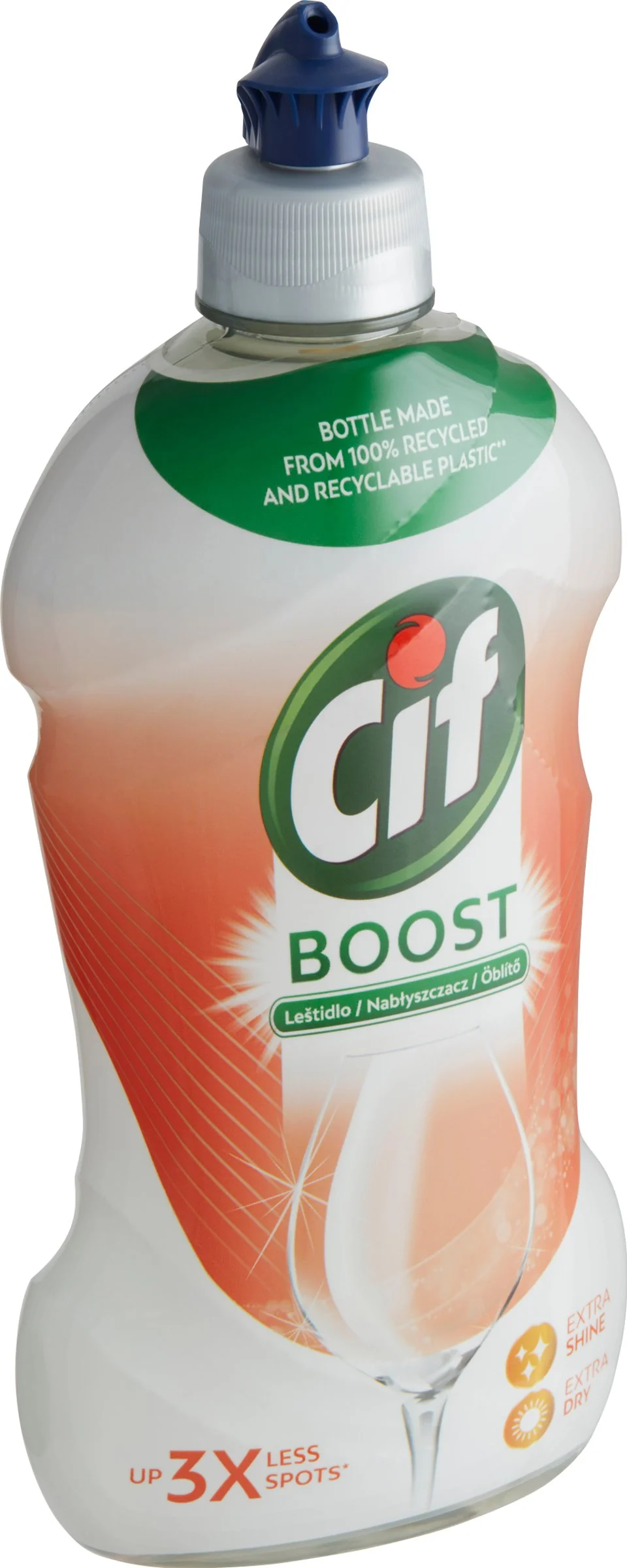 Cif Boost Leštidlo do umývačky riadu 1×450 ml, perfektné leštenie