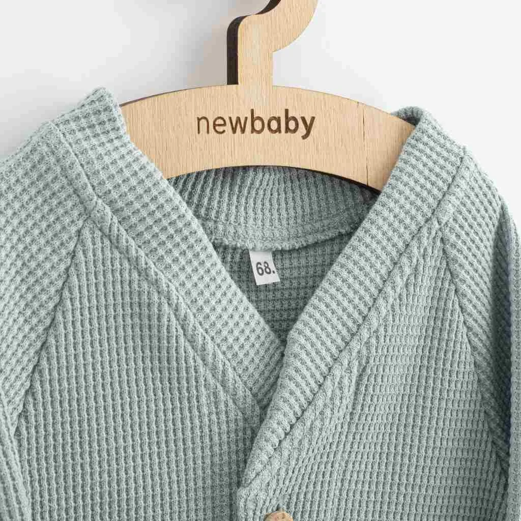 Dojčenský kabátik na gombíky New Baby Luxury clothing Oliver sivý 