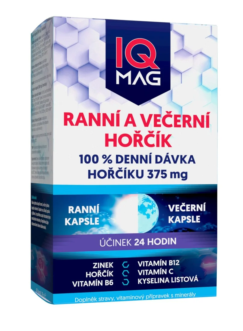 IQ MAG horčík ráno a večer