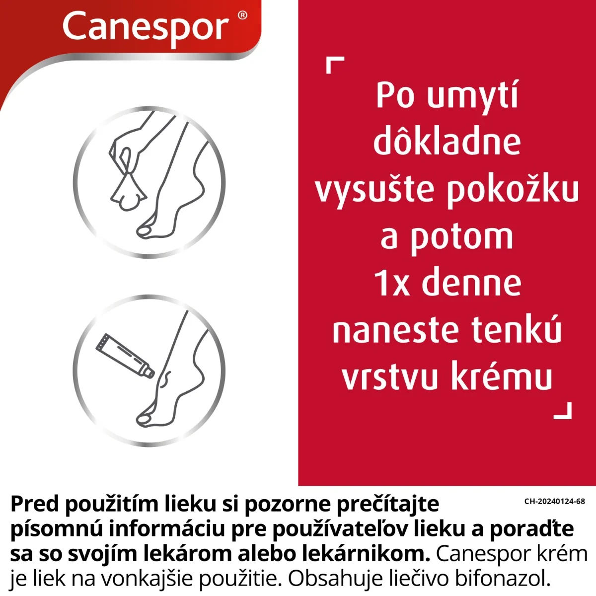 Canespor krém 1×15 g, liek