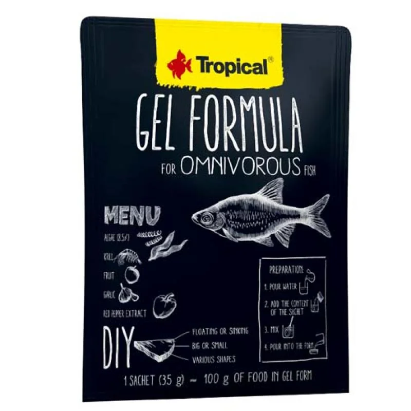 TROPICAL Gel Formula for Omnivorous Fish 1000ml 3x35g krmivo vo forme želé pre všežravé ryby 