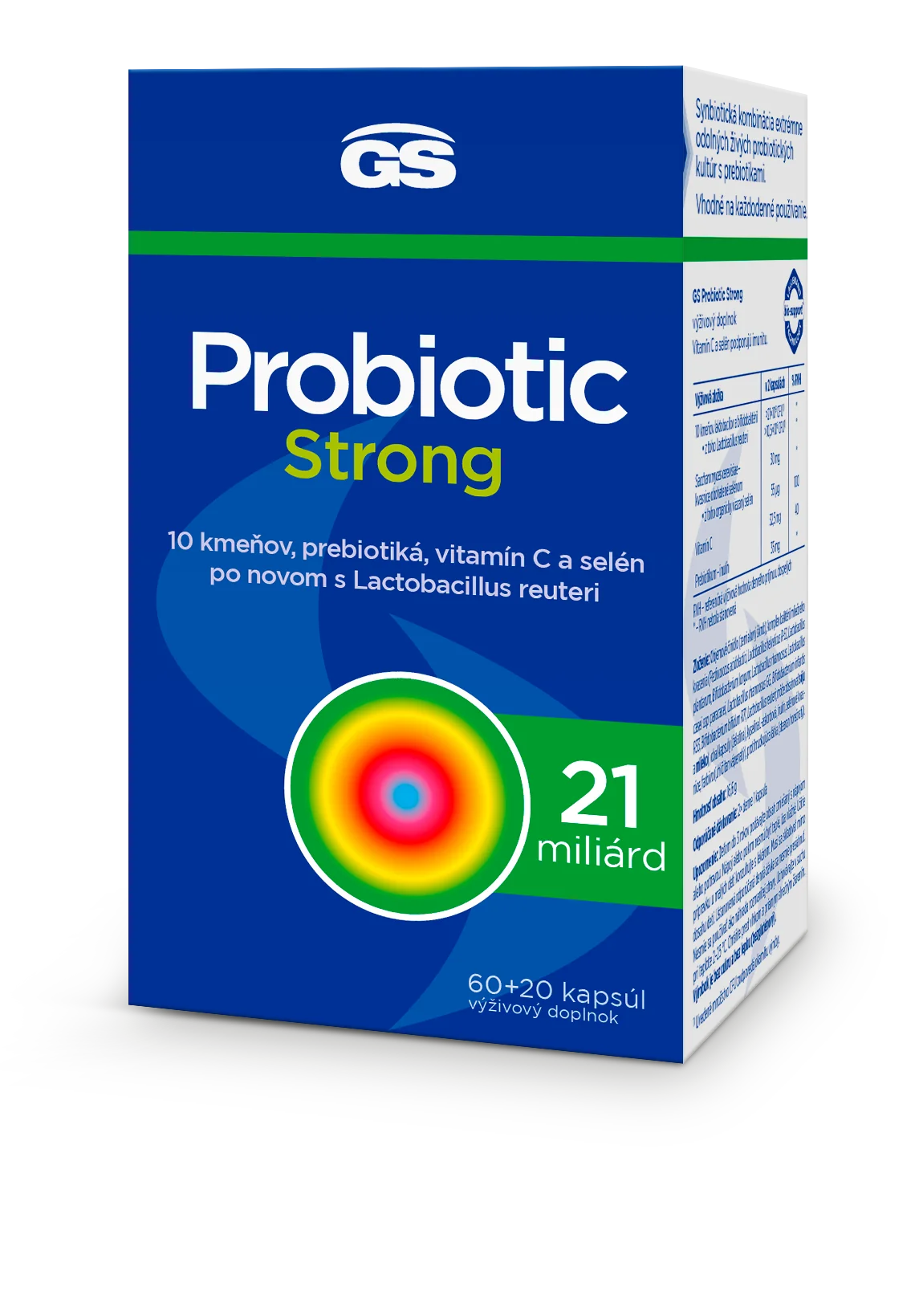 GS Probiotic Strong 60 + 20 kapsúl