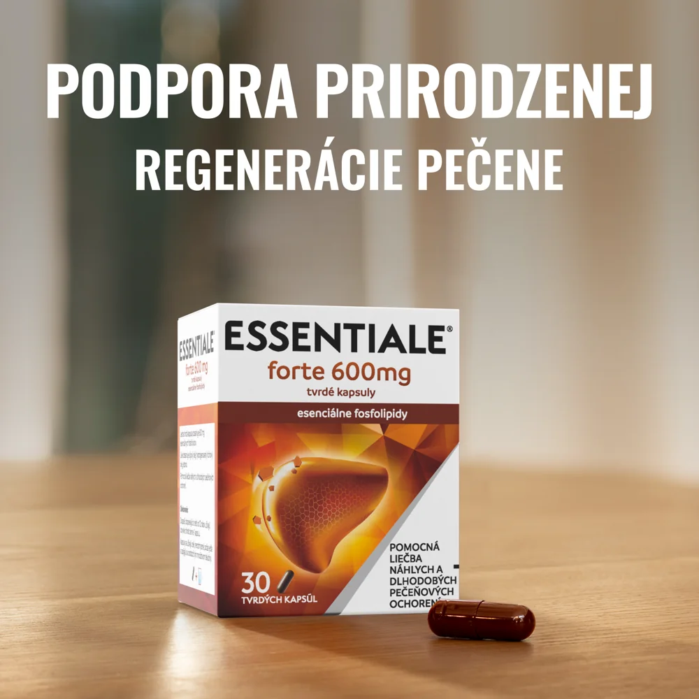 Essentiale forte 600 mg 30 kapsúl 1×30 cps, liečba chorôb pečene