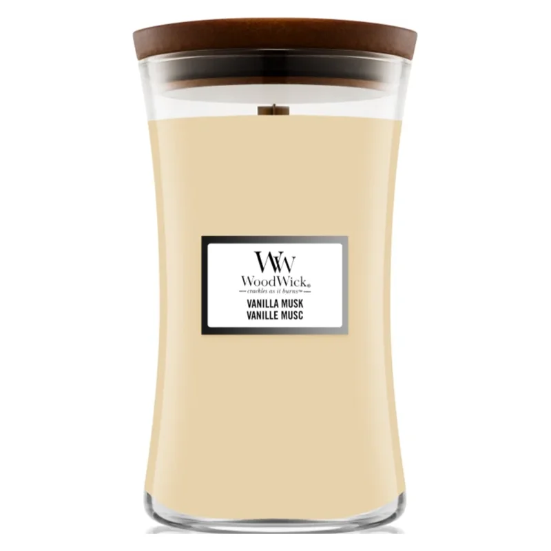 Wood Wick vonná sviečka Veľká 609,5 g Vanilla Musk