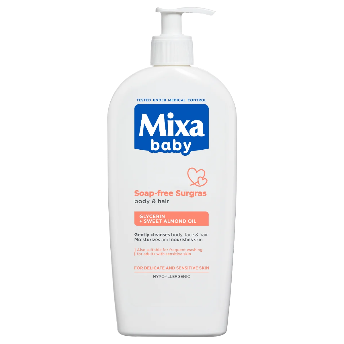 Mixa Baby Soap-free Surgras Gel for body & hair