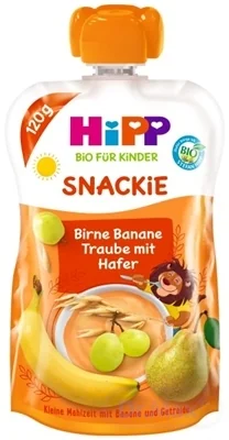 HiPP BIO KINDER Hruška Banán Biele hrozno Ovos