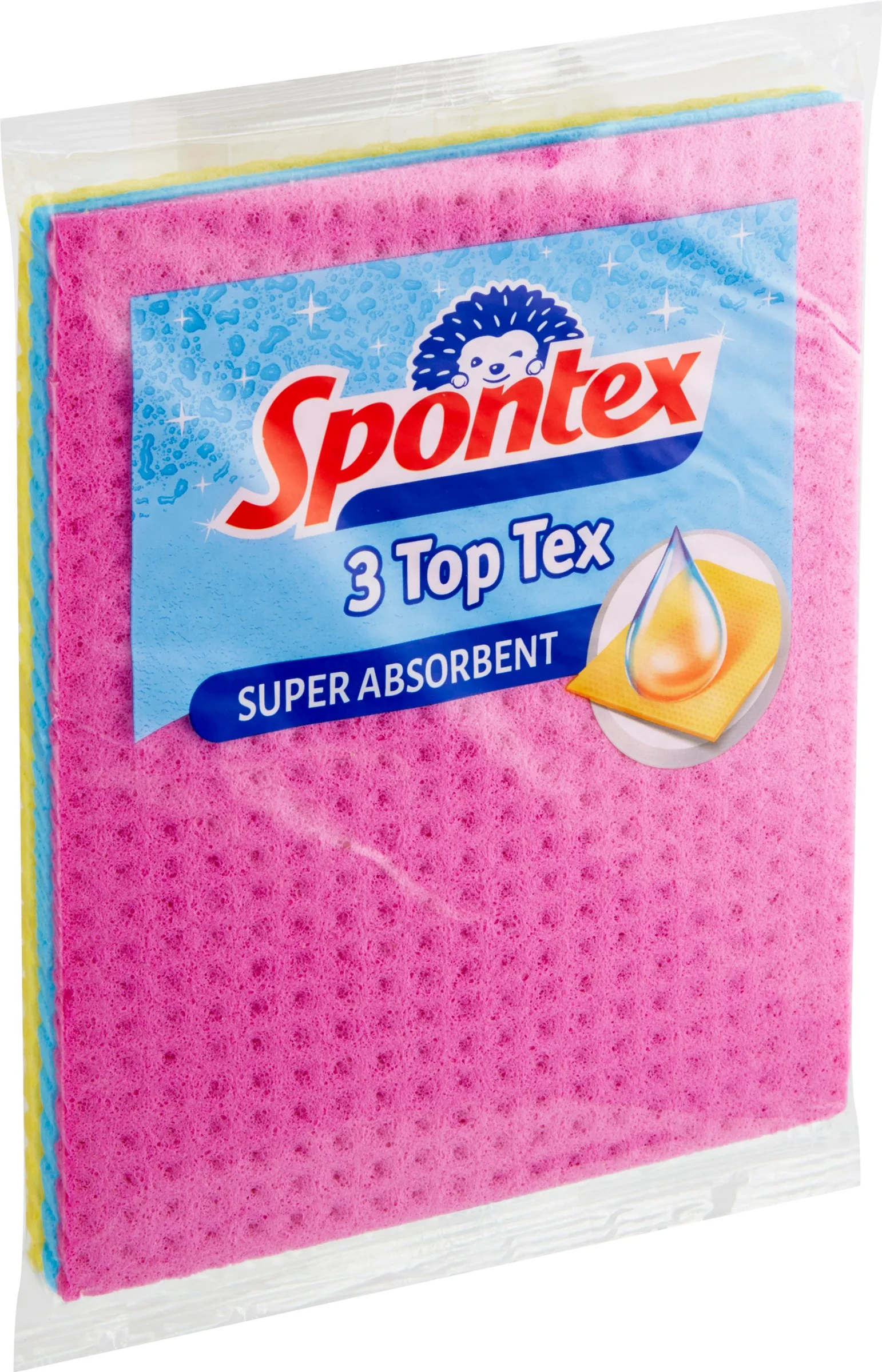 Spontex Top Tex houbová utěrka 3ks 1×3 ks, špongiová utierka