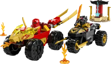 LEGO® NINJAGO® 71789 Kai a Ras v súboji auta s motorkou 1×1 ks, lego stavebnica