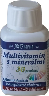 MedPharma MULTIVITAMÍN S MINERÁLMI 30 ZLOŽIEK